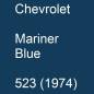 Preview: Chevrolet, Mariner Blue, 523 (1974).